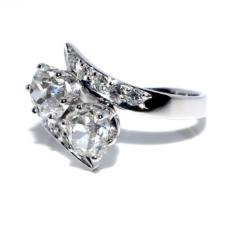 Antique jewelry -  Toi et Moi Diamond Ring 