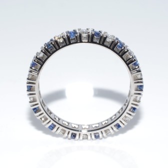 Engagement rings - Diamond and Sapphire Eternity Ring