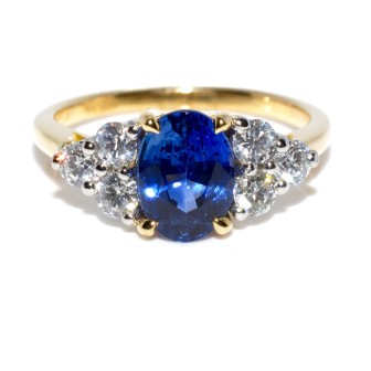 Engagement rings - Sapphire and Diamond Ring