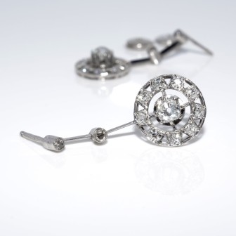 Antique jewelry - Diamond Earrings