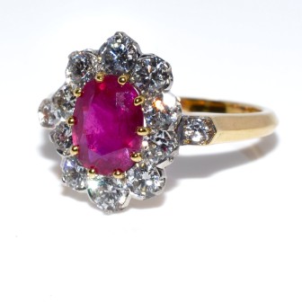 Engagement rings - Pompadour Ruby Ring