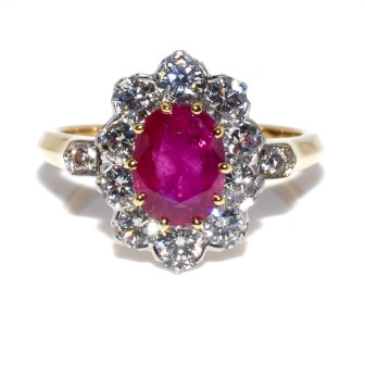 Engagement rings - Pompadour Ruby Ring