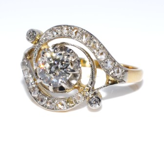 Antique jewelry - Tourbillon Diamond Ring 