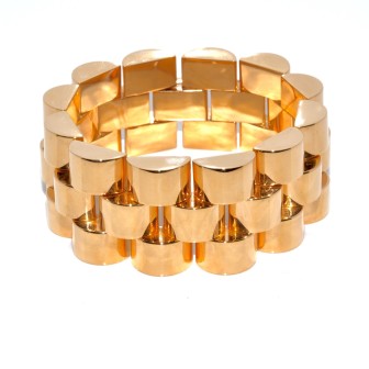 Antique jewelry - Tank Bracelet 