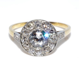 Antique jewelry - Cluster Diamond Ring 