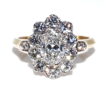 Engagement rings - Pompadour Diamond Ring 