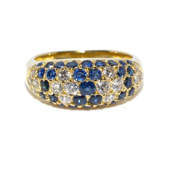 Engagement rings - Diamond and Sapphire Ring