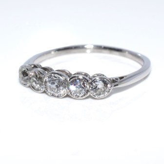 Antique jewelry - Diamond Band Ring