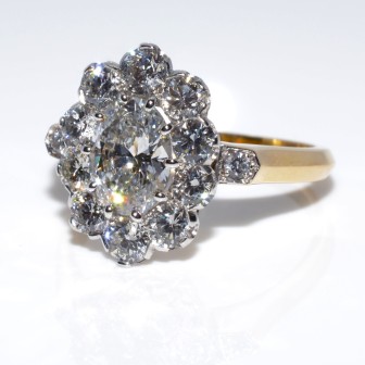Engagement rings - Pompadour Diamond Ring 