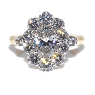 Engagement rings - Pompadour Diamond Ring 