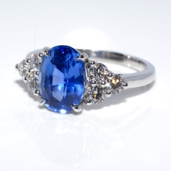 Engagement rings - Sapphire and Diamond Ring