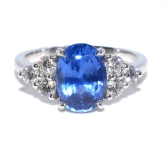 Engagement rings - Sapphire and Diamond Ring
