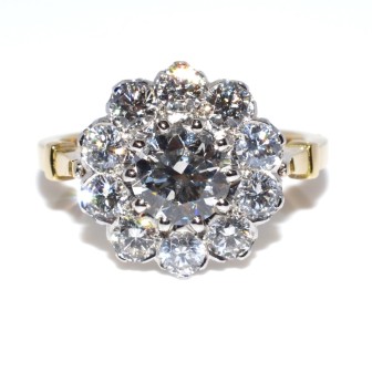 Engagement rings - Pompadour Diamond Ring 