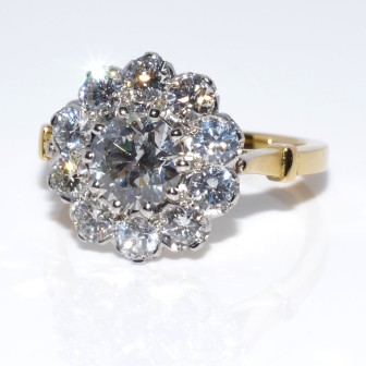 Engagement rings - Pompadour Diamond Ring 