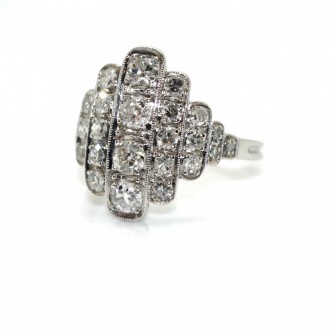 Antique jewelry - Art Deco Diamond Ring 