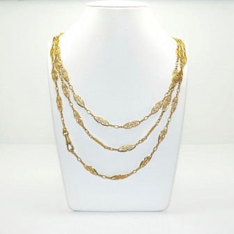 Antique jewelry - Long Antique Sautoir 