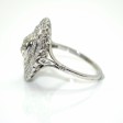 Antique jewelry - Diamond Art Deco Double Cluster Ring 