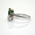Recent jewelry - Diamond and Emerald Toi & Moi Ring