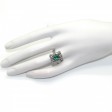 Antique jewelry - Vintage Emerald and Diamonds Ring 