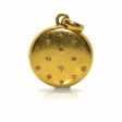 Antique jewelry - Antique Gold Frame Pendant set with Diamonds Stars