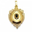 Antique jewelry - Antique Gold and Garnet Locket Pendant