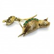 Antique jewelry - Vintage Bird on a Branch Brooch