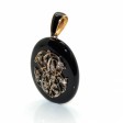 Antique jewelry - Onyx and Diamonds Locket Pendant