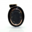 Antique jewelry - Onyx and Diamonds Locket Pendant