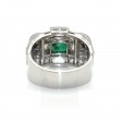 Antique jewelry - Art Déco Emerald and Diamonds Ring