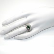 Antique jewelry - Art Déco Emerald and Diamonds Ring