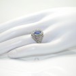 Antique jewelry - Sapphire and Diamond Art Deco Dôme Ring