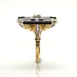 Antique jewelry - Diamond and Onyx Art Deco Ring 