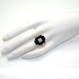 Antique jewelry - Diamond and Onyx Art Deco Ring 