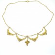 Antique jewelry - Gold and Pearls Draperie Necklace, circa 1890