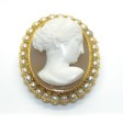 Antique jewelry - Cameo Brooch