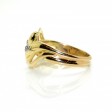 Antique jewelry - Gold and Diamond Snake Ring 