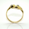 Antique jewelry - Gold and Diamond Snake Ring 