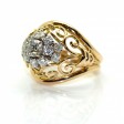 Antique jewelry - Gold and Diamond Dome Ring