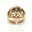 Antique jewelry - Gold and Diamonds Dome Ring