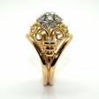 Antique jewelry - Gold and Diamonds Dome Ring