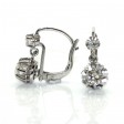 Antique jewelry - Dormeuses Diamond Earrings