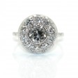 Antique jewelry - Diamond Art Deco Cluster Ring