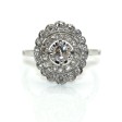 Antique jewelry - Diamond Art Deco Cluster Ring 