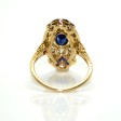 Antique jewelry - Diamond and Sapphire Ring 