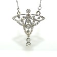 Antique jewelry - Belle epoque Diamond Pendant, circa 1920