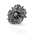 Antique jewelry - Antique Diamond Flower Brooch