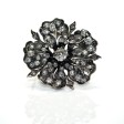 Antique jewelry - Antique Diamond Flower Brooch