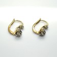 Antique jewelry - Dormeuses Diamond Earrings