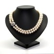 Antique jewelry - Pearl and Diamond Double Strand Necklace