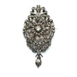 Antique jewelry - Antique Diamonds Brooch-Pendant